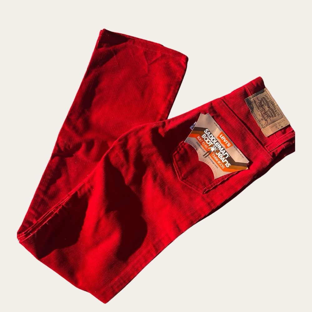 Levi's Dead Stock Red Bootcut Jeans